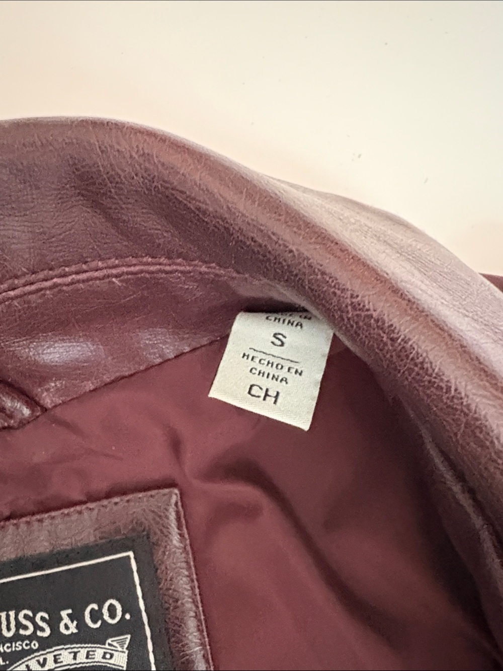 Levi's Women's Deep Burgundy Faux Leather Moto Jacket - Picture 4 of 8